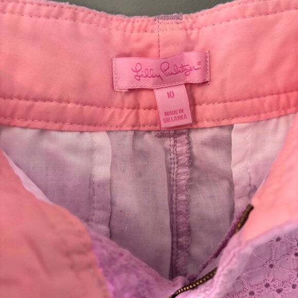 Lilly Pulitzer Purple Perforated Shorts - Picture 5 of 5